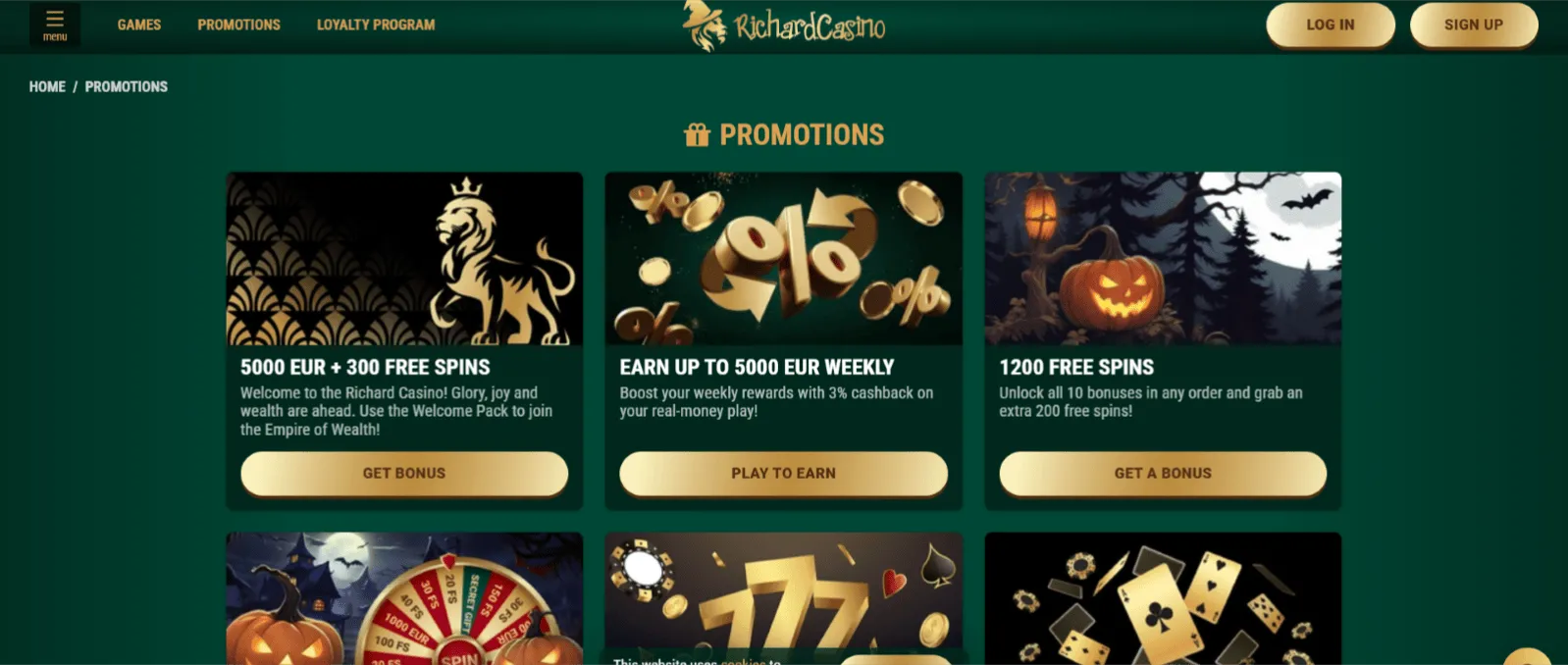 Richard Casino promo code